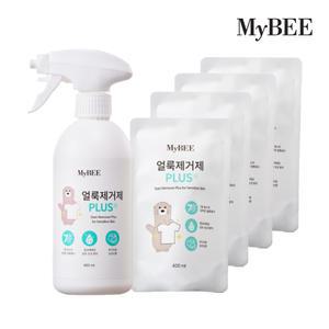 마이비 얼룩제거제 플러스 용기1개(485ml)+리필4개(400ml)