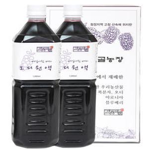 오디원액 1L*2병(오디100%), 무색소,무방부제 베리전문 고창동막골농장