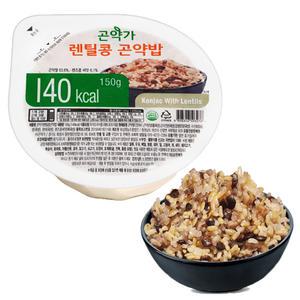 곤약가 즉석밥 렌틸콩 곤약밥 150g x 54팩 -1팩 드시면 100분 걷는 효과
