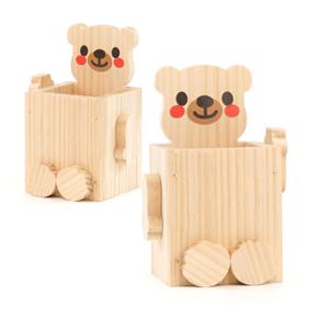 목공 체험 DIY 곰돌이 연필꽂이 반제품 초등 목공놀이 쓸모좋은목공키트