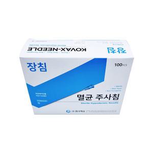 한국백신 장침 주사침 롱니들 23G 60mm 100개