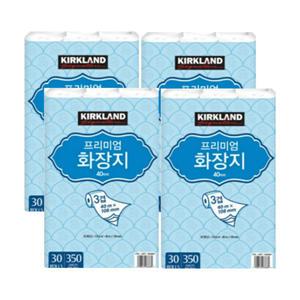 커클랜드 프리미엄 화장지 3겹 40m 30롤 4팩