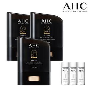 AHC 마스터즈 에어리치 선스틱 14gx3개+(GIFT)클렌징오일 20ml 3개