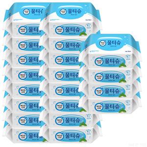 깨끗한나라 페퍼민트 블루 물티슈 리필형 70매 20개