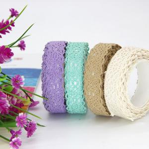리본 패브릭스티커 7colors 레이스 면소재 포장 악세사리 리본끈