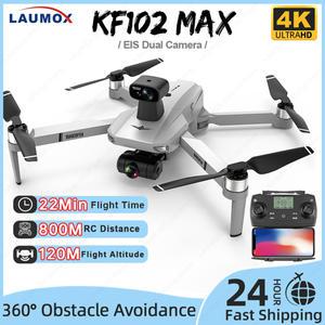 LAUMOX KF102 MAX 드론 4K 전문 GPS HD 카메라 2 축 손떨림 방지 짐벌 브러시리스 모터 RC 쿼드콥터 VS SG9