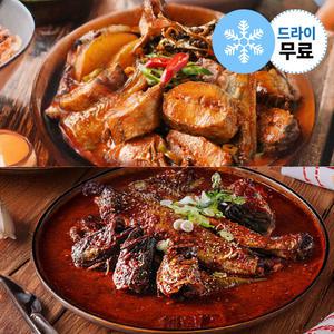 지케이푸드 촌드레 속초 코다리조림2종  500g 시래시 매콤 촌드레 밀키트 안주 반찬 생선조림