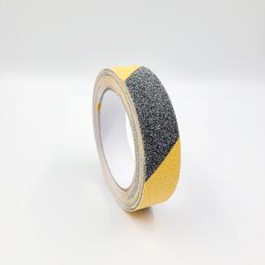노란색 검은색 야외용 미끄럼방지 테이프 5Mx2.5CM 도로 논슬립 스티커 시공 계단 패드