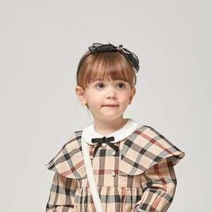 [롯데백화점]닥스키즈 체크배색 스페셜 헤어밴드 (EUM51UM53M_BK)