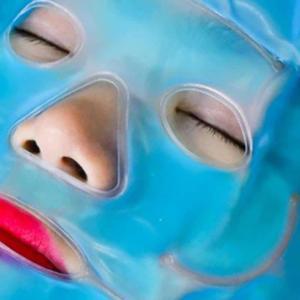 마스크찜질팩 아이스 찍찍이형 얼굴냉찜질팩