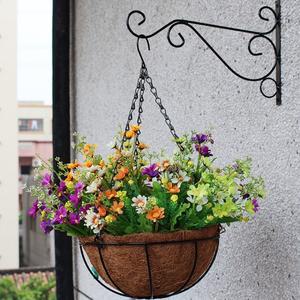 코코넛 행잉 철제 벽걸이 화분 분갈이 바구니 베란다 인테리어 공중식물 걸이화분 KL422