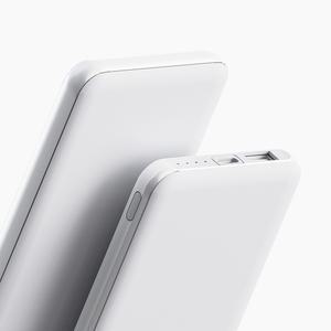 2포트 보조배터리 5000mAh C타입 듀얼케이블 슬림 KC인증 LED잔량표시 50개이상 무료각인