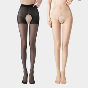 [셀러허브 1]조임없는 밑트임 오픈 뚫린 팬티 스타킹 2컬러