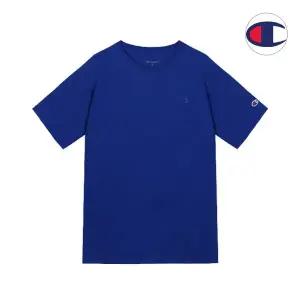 챔피온 클래식 져지 무지 레이어드 남자 여성 반팔티셔츠 블루 T0223-GUX