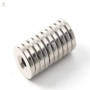 뽀뽀네 네오디뮴 원형사라 자석 10개입 20X4MM   홀10/5  자석바