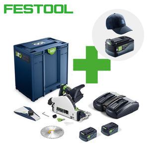 페스툴 충전플런지쏘 578225 TSC55 18V 5.0Ah 배터리3개 100주년플런지쏘 한정판