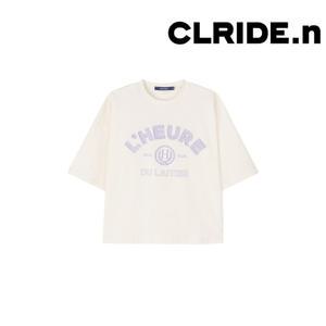 [롯데백화점]클라이드앤 여성 LHEURE 레터링 반팔 티셔츠 FPBTS712F