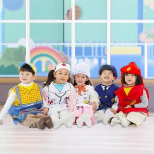 캐스B 조끼형 역할의상 6종세트 경찰 소방 의사 요리 기술자 삐에로 역할놀이 직업체험