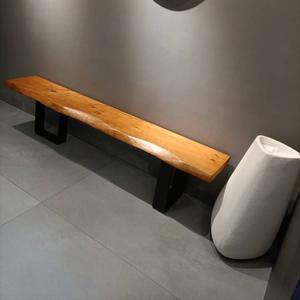 고정 나무 통원목 장의자 우드슬랩벤치 식탁벤치 120x35x45cm 출입 인테리어