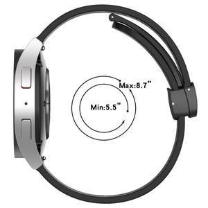 갤럭시 워치 8 7 6 5 4 40mm 44mm Pro 45mm 마그네틱 버클 밴드 클래식 43mm 47mm용 20 22MM 스트랩