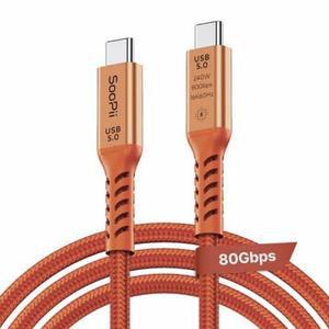 [SooPii]USB4.0 80Gbps PD PPS Type C to C 240W 케이블 S72 (1m)