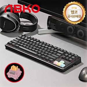 [국내정품] 앱코 AK87 3모드 OTEMU 특주축 유무선 기계식 키보드 블랙 저소음 피치축