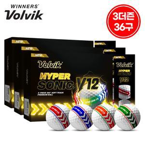 (3더즌 36구)  골프공 하이퍼 소닉 V12 소프트 트랙 360도 고반발 3피스