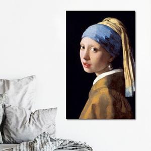 출고옵션 - 35x55cm ) 요하네스 베르메르 진주귀걸 캔버스액자 명화액자