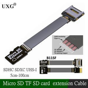 고속 SDHC UHS-I 마이크로 SD TF 카드 수-암 연장 케이블 FPC 리더 5cm 10cm 1m
