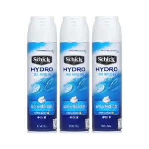 쉬크 하이드로 쉐이빙폼 하이드로모이스춰, 250g, 3개
