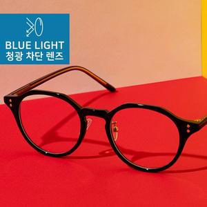 [리끌로우][최초판매가 : 49,000원] RECLOW B010 BLACK GLASS 청광 VER 안경