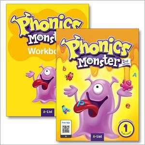 [카드10%] 파닉스 몬스터 Phonics Monster 1 교재 워크북 책 세트 (전2권)