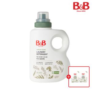 [비앤비] 비건 섬유세제 1500ml 용기형 1입(저자극/순한성분/알러지)