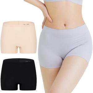 여성 생리대를 넣을수있는 탈부착이 가능한 위생 심리스 사각 드로즈 팬티