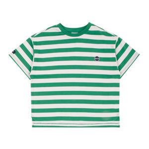 [롯데백화점]빈 그린 스트라이프 반팔 티셔츠 BX17TS06GN
