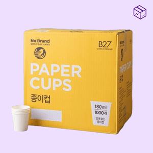 노브랜드 종이컵 대량구매 가성비템 야유회 행사 사무실 탕비실 180ml 1000개