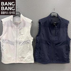 [뱅뱅] HC04 봄여름남성 하이넥 매쉬지퍼 망사조끼 반값!! 낚시 등산 골프 아웃도 (S13196167)