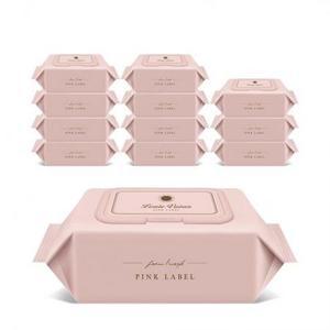 루이비앙 핑크 저자극 엠보싱 휴대용 아기 물티슈 캡형, 50g, 20개입, 12개 one