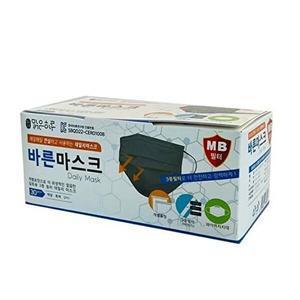 [셀러허브 1][HYIK0SH4_4B]맑은하루 바른마스크 30매(그레이)