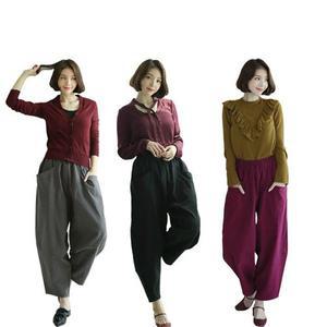 [기타]항아리바지 절복 배기바지 빅사이즈 고무줄 허리밴딩 남성 여성 중년 편한 작업복 절복