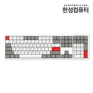 :한성컴퓨터 GK698 OfficeMaster 유무선 저소음 펜타그래프 키보드 (RETRO POINT)