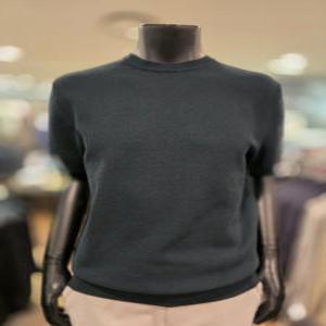 [바쏘옴므] Z2WR19A 25년S/S 그린 라운드 반소매 니트
