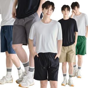 이브바바 남성 여름 쿨 인견 스판 릴렉스 반바지 밴딩팬츠