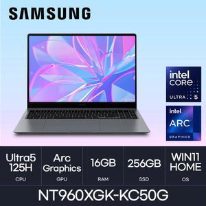 HMC/ 삼성 갤럭시북4 프로 NT960XGK-KC50G / 16GB 256GB WIN11 /고해상도 학생 사무용 가벼운 AI 노트북