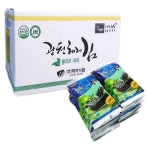 광천해저김 올리브녹차 미니도시락김 1박스 2g 10봉 240개 가정용 식당식자재 도매가