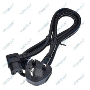 오른쪽/왼쪽 각도 IEC320 C15 - 영국 BS1363 연장 케이블, 3G1.0mm PDU UPS AC 전원 코드 13A 250V