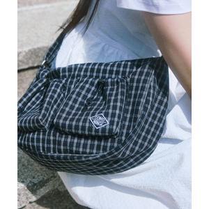 꼬모니노즈 COMONINOZ CN CHECK 2POCKET HOBO BAG 3 COLOR