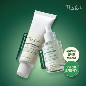 [모공진정SET] 붉은기/홍조피부 진정! 모공수축 그린 플라 진정세럼 + 진정크림 SET