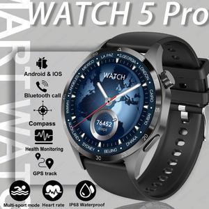 2025 신형 화웨이 워치 5 프로 스마트워치 AMOLED 화면 NFC GPS 추적기 블루투스 통화 건강 방수 스마트워치 남녀용