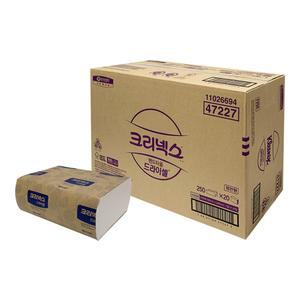 크리넥스 드라이셀 천연펄프 핸드타올 5000매 무형광 프리미엄 페이퍼 종이 타올 47227